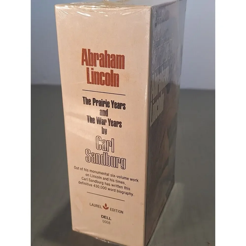 Carl Sandburg Abraham Lincoln 3 Vol Box Set Sealed Laurel Dell 0008 PB Civil War